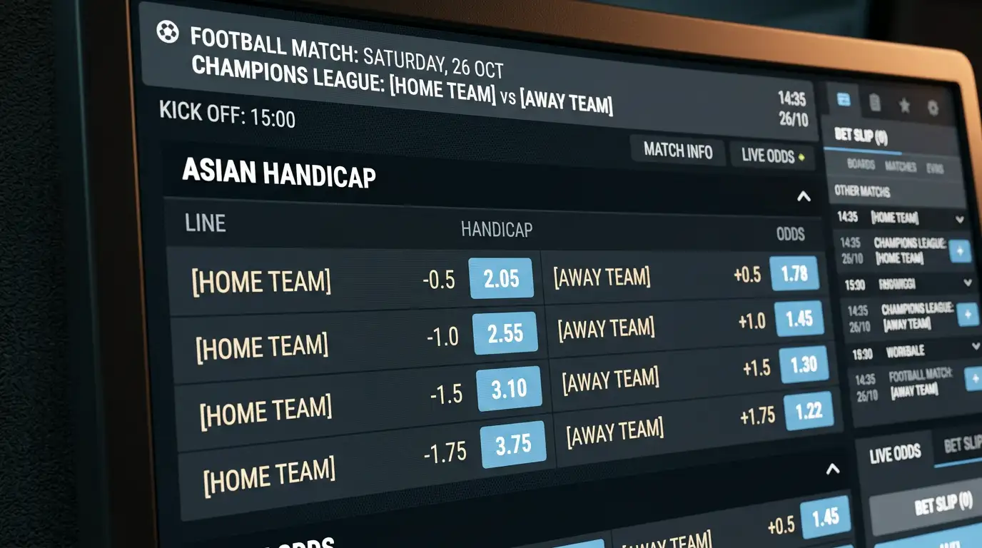 Handicap asiático apostas futebol explicação exemplos -0.5 -1 -1.5 -2